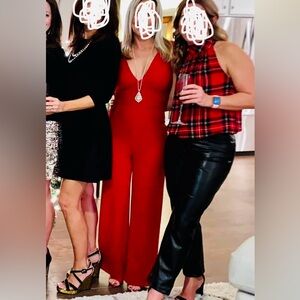 Lulus size XS red pantsuit.